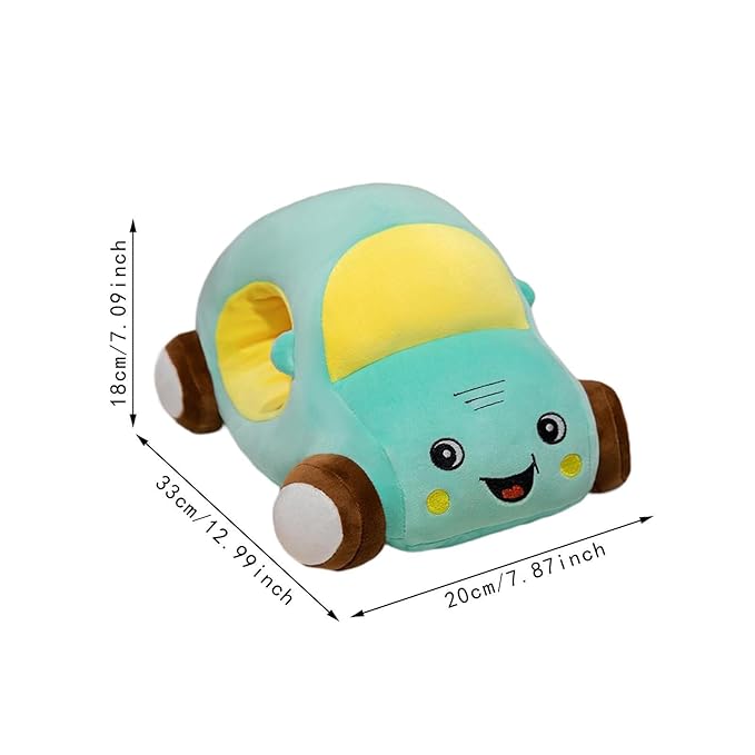 Cartoon Car Shaped Stuffed Pillow Toy.