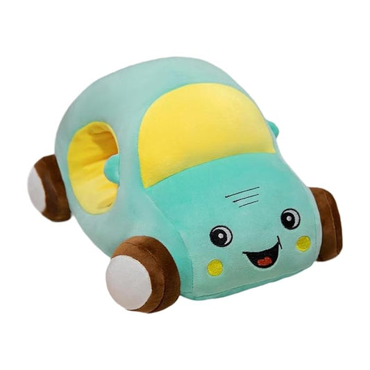 Cartoon Car Shaped Stuffed Pillow Toy.