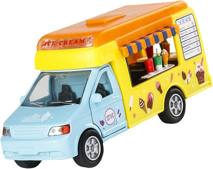 Alloy Fast Food Truck Model Toy Vehicle Pull Back.
