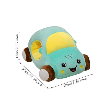 Cartoon Car Shaped Stuffed Pillow Toy.