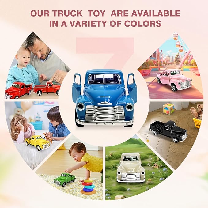 Little Blue Truck Toy for Toddlers Alloy Toddlers Car Toy.