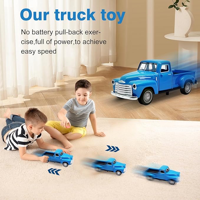 Little Blue Truck Toy for Toddlers Alloy Toddlers Car Toy.