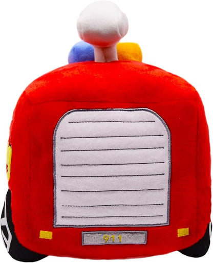Stuffed Special Vehicle Plush Fire Truck Cuddly Rescue Vehicle