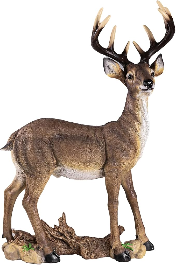 Outdoor Garden Lawn Decoration-Weather-Resistant Sika Deer Statue and Deer Decoy