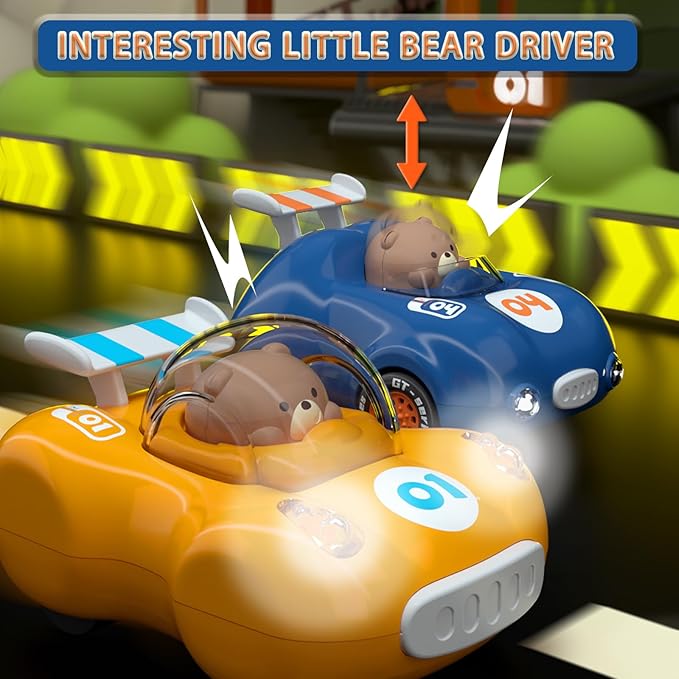 Old Inertia Drive Pull Back Car - Boys Girls Baby