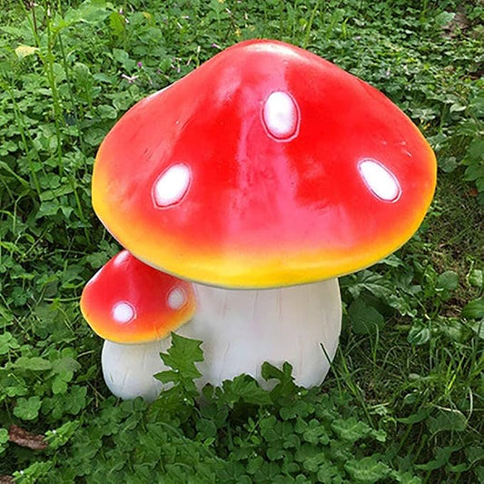 Outdoor Garden Statues Mushroom Yard Decor