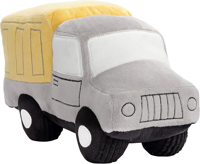 Construction Zone Plush Dump Truck Stuffed Toy.