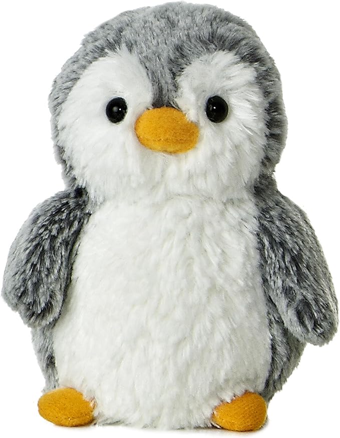 Pompom Penguin  Mini Stuffed Animal .