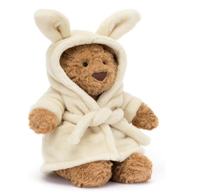 Prime Picks Bear with Bathrobe Stuffed Animal