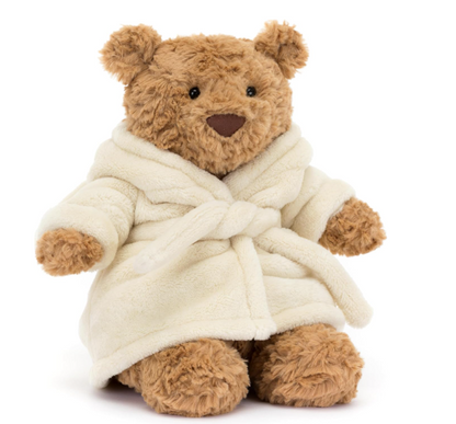 Prime Picks Bear with Bathrobe Stuffed Animal