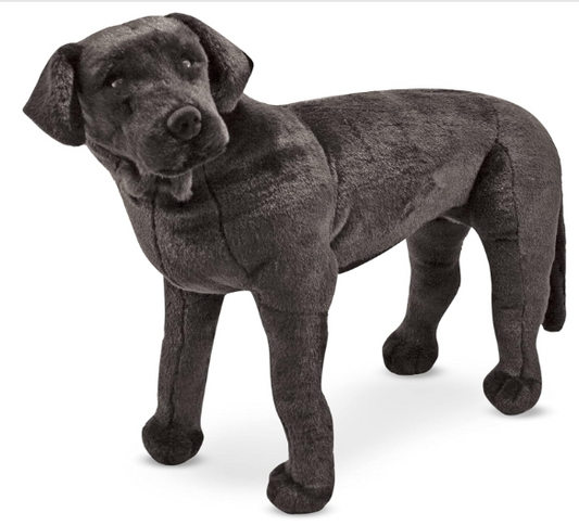 Prime Picks Giant Black Stuffed Animal Dog