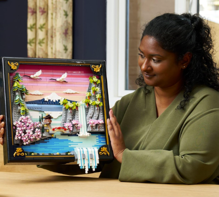 Prime Picks Japanese Cherry Blossom Landscape Building Set for Adults