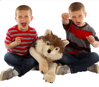 Prime Picks Wild Jumbo Wolf Plush Stuffed Toy