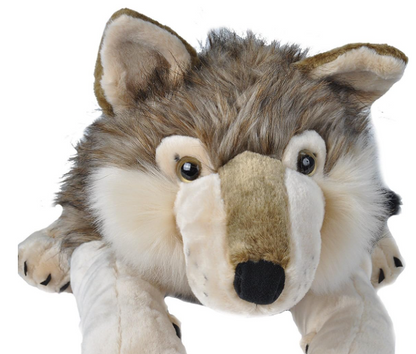 Prime Picks Wild Jumbo Wolf Plush Stuffed Toy